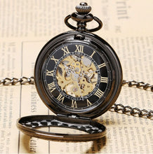 Load image into Gallery viewer, Elegant Glass Skeleton Dial Steampunk Watch