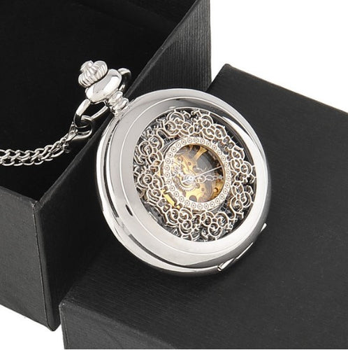 Pocket Watch With Chain Box Hand-Winding