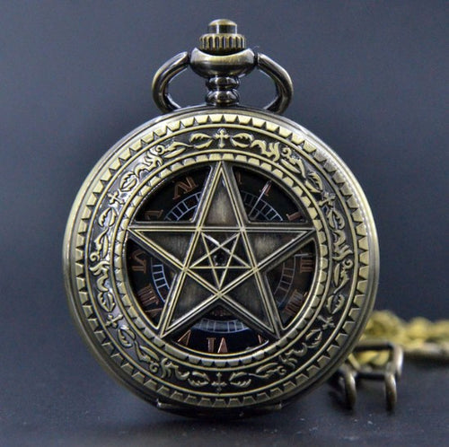 Pentagram Pointed Star Pocket Watch