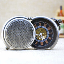 Load image into Gallery viewer, Rotatable Shell Hand Wind Pocket Watch