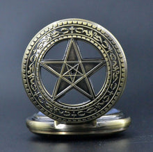 Load image into Gallery viewer, Pentagram Pointed Star Pocket Watch