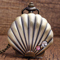 Load image into Gallery viewer, Shells Carving Pocket Watch