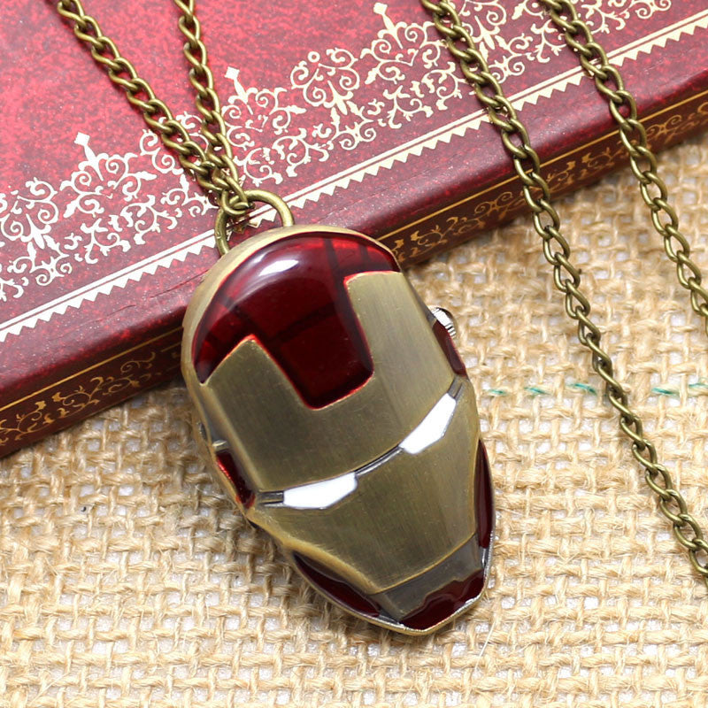 Iron Man Shape Design Pocket Watch