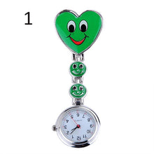 Load image into Gallery viewer, Smiling Faces Heart Clip-On Pendant Watch