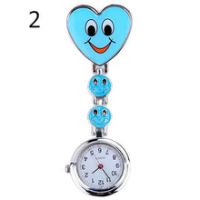 Load image into Gallery viewer, Smiling Faces Heart Clip-On Pendant Watch