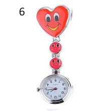 Load image into Gallery viewer, Smiling Faces Heart Clip-On Pendant Watch