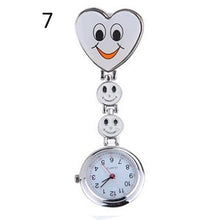 Load image into Gallery viewer, Smiling Faces Heart Clip-On Pendant Watch