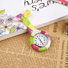 Load image into Gallery viewer, Zebra Stainless Clip Pin Nurse Fob Watch