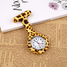 Load image into Gallery viewer, Zebra Stainless Clip Pin Nurse Fob Watch