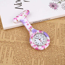 Load image into Gallery viewer, Zebra Stainless Clip Pin Nurse Fob Watch