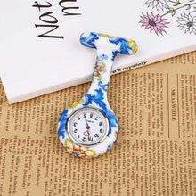 Load image into Gallery viewer, Zebra Stainless Clip Pin Nurse Fob Watch