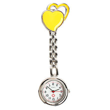 Load image into Gallery viewer, Heart Quartz Fob Brooch Pocket Watch