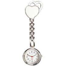 Load image into Gallery viewer, Heart Quartz Fob Brooch Pocket Watch