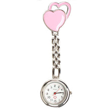 Load image into Gallery viewer, Heart Quartz Fob Brooch Pocket Watch