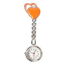 Load image into Gallery viewer, Heart Quartz Fob Brooch Pocket Watch