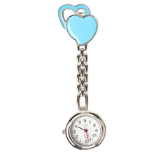 Load image into Gallery viewer, Heart Quartz Fob Brooch Pocket Watch