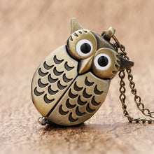 Load image into Gallery viewer, Night Owl Necklace Pendant Quartz
