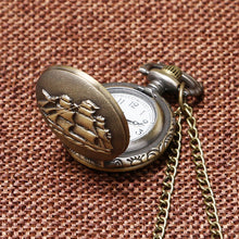 Load image into Gallery viewer, Sailing Boat Design Vintage Pocket Watch