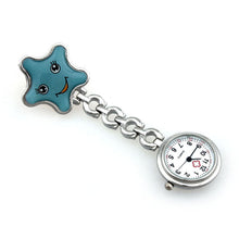 Load image into Gallery viewer, Clip-on Fob Brooch Star Pocket Watch