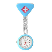 Load image into Gallery viewer, Red Cross Brooch Nurses Watch