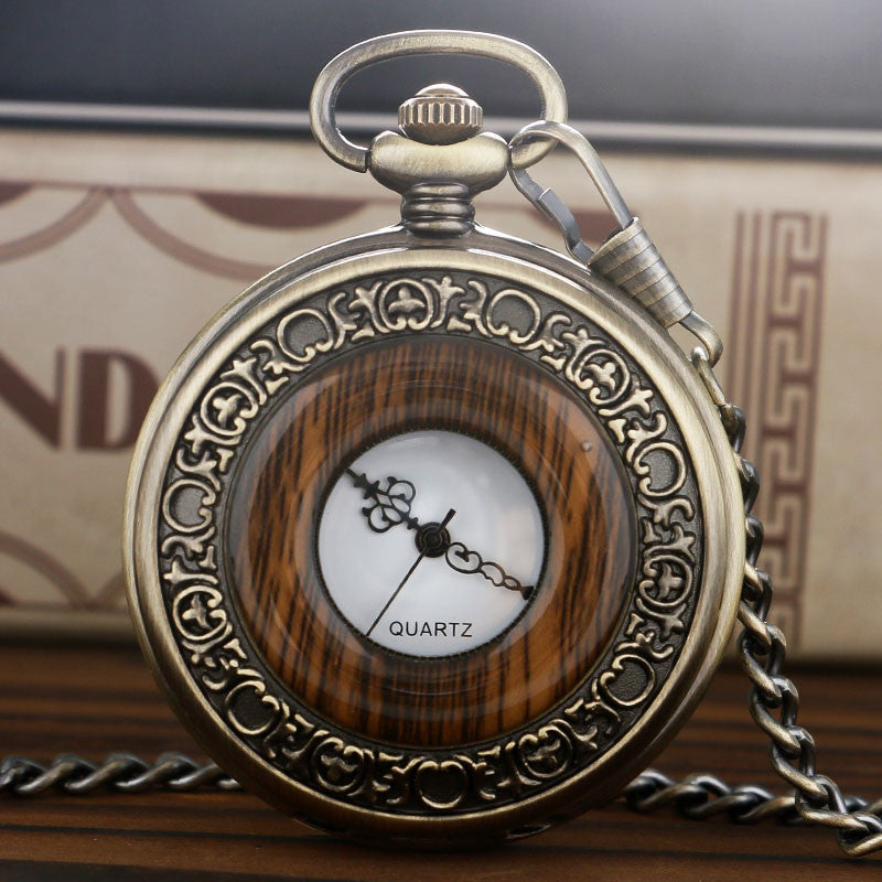 Wood Bronze Pocket Watches