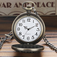 Load image into Gallery viewer, Wood Bronze Pocket Watches