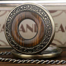 Load image into Gallery viewer, Wood Bronze Pocket Watches