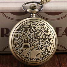 Load image into Gallery viewer, Pocket Watch Necklace Quartz Steampunk