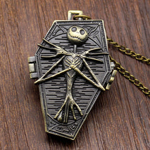 Load image into Gallery viewer, Pocket Watch Necklace Quartz Steampunk