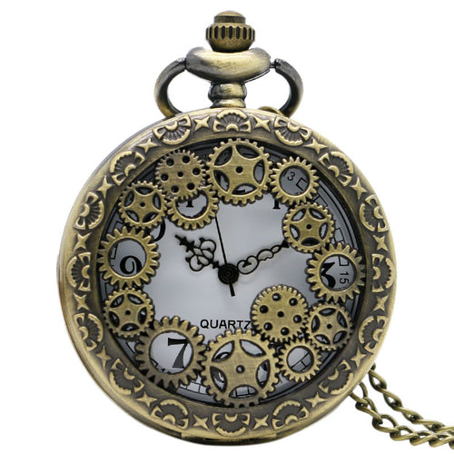 Pocket Watch Necklace Chain Pendant