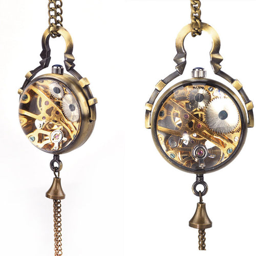 Transparent Glass Ball Pocket Watch
