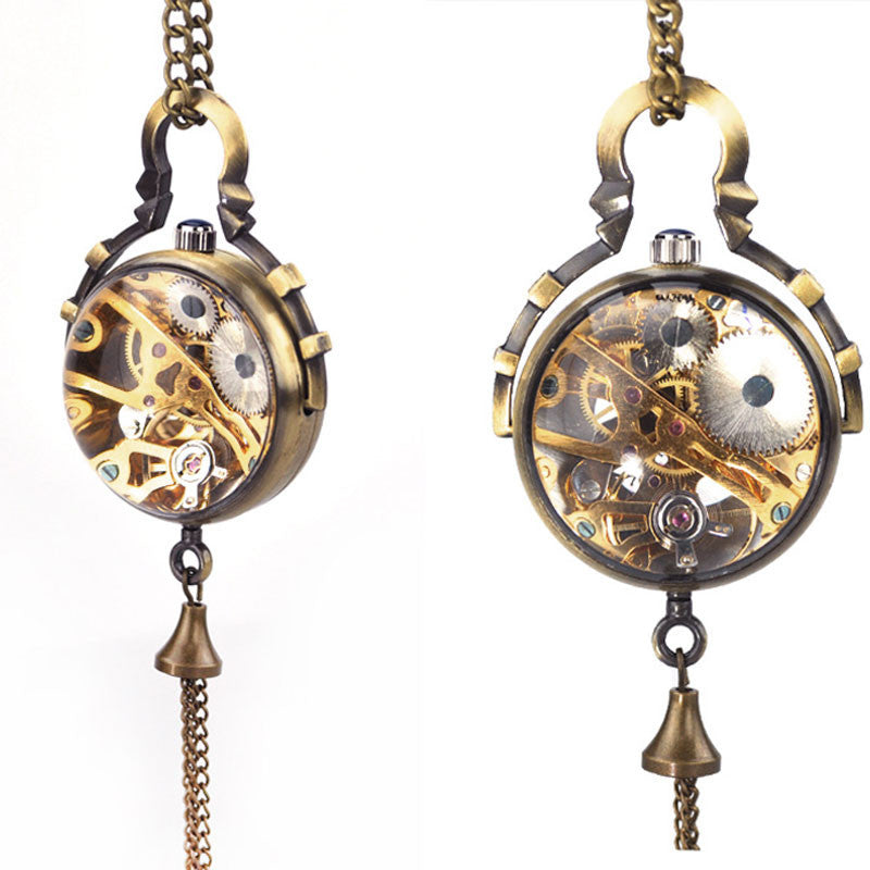 Transparent Glass Ball Pocket Watch