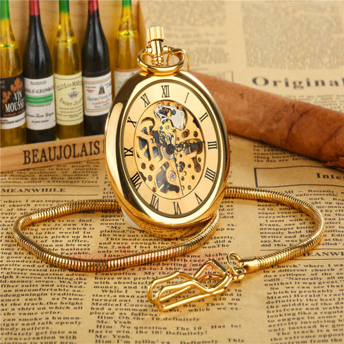 Hand Wind Mechanical Pocket Watch