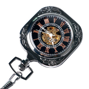 Black Square Pocket Watch