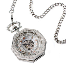 Load image into Gallery viewer, Skeleton Octagon Shape Pocket Watch