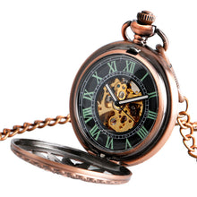 Load image into Gallery viewer, Pocket Watch Mechanical Self Wind Skeleton
