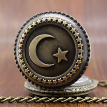 Load image into Gallery viewer, Moon and Star Theme Quartz Pocket Watch