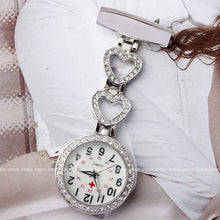 Load image into Gallery viewer, Heart-shaped Hanging Nurse Pin Watch