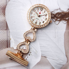 Load image into Gallery viewer, Heart-shaped Hanging Nurse Pin Watch