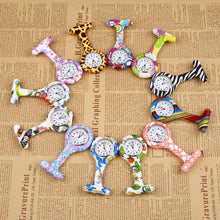 Load image into Gallery viewer, Zebra Stainless Clip Pin Nurse Fob Watch