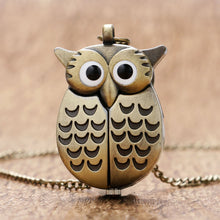 Load image into Gallery viewer, Night Owl Necklace Pendant Quartz