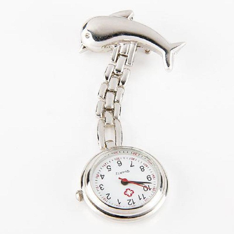 Dolphin Stainless Bracelet Pocket Watch
