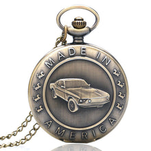 Load image into Gallery viewer, Car Pattern Quartz Pocket Watch